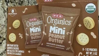 Organics Mini Peanut Butter Sandwich Crackers