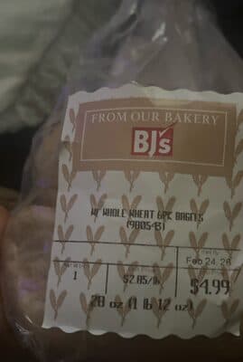 WF Whole Wheat Bagels
