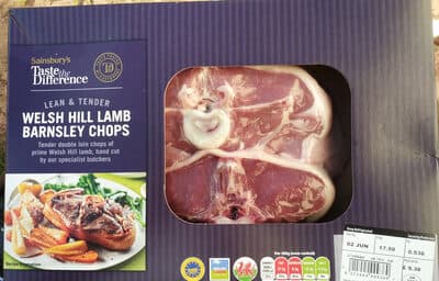 Welsh Hill lamb Barnsley chops