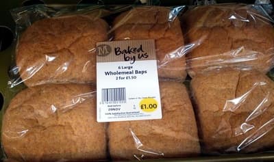 Large Wholemeals Baps