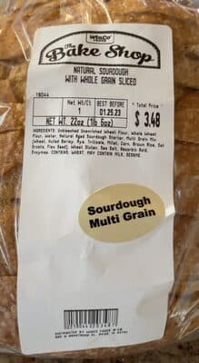 Natural Sourdough With Whole Grain Sliced