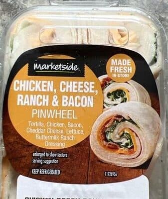 Chicken cheese ranch bacon pinwheels