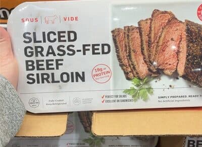 Sliced Grass Fed Beef Sirloin