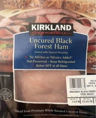 Uncured forest black ham