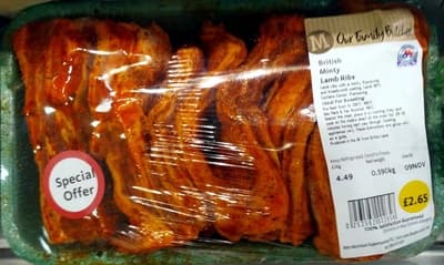 British Minty Lamb Ribs