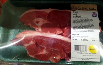 British Lamb Leg Steak