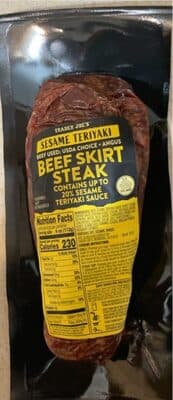 Sesame teriyaki beef skirt steak