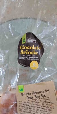 Chocolate hot cross bun