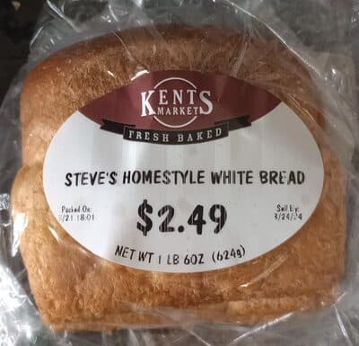 Steve's Homestyle White Bread, Fresh Baked