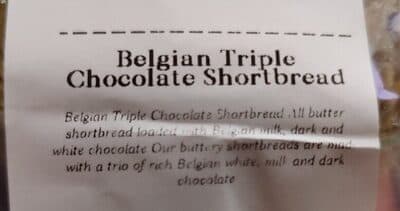 Belgian Triple Chocolate Shortbread