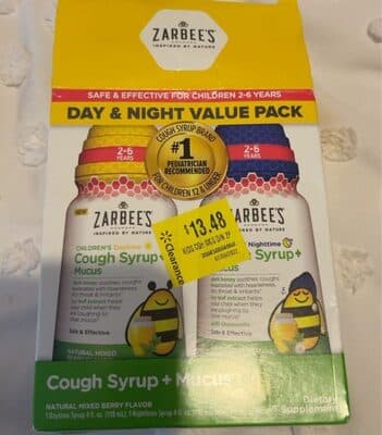 Cough syrup + mucus