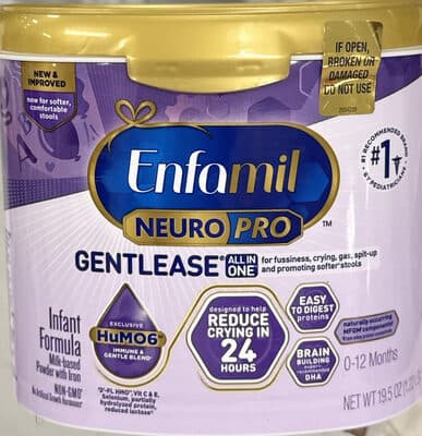 Enfamil Neuropro Gentlease 0-12 Months Milk-Based Powder With Iron Infant Formula