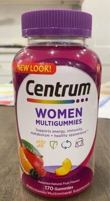 Centrum Gummies Women Assorted Natural Fruit Flavors
