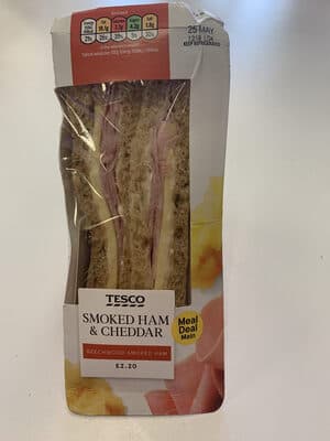 Smoker Ham and Cheddar Sandwich