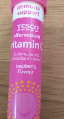 Tesco vitamin C raspberry flavour