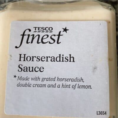 Tesco Finest Horseradish Sauce