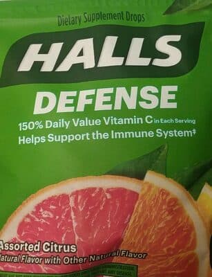 Halls Cough Drops Citrus Assorted