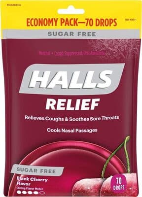 Sugar Free Black Cherry Cough Drops