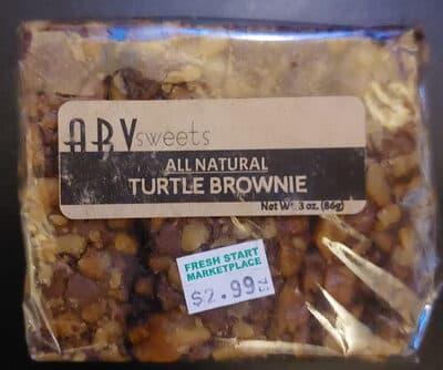 All Natural Turtle Brownie