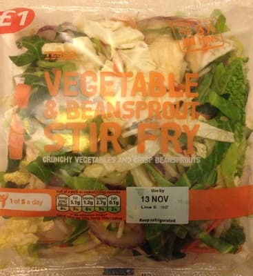 Vegetables & Beansprout stir fry
