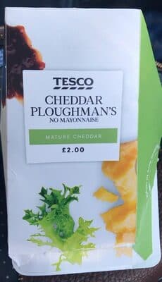 Cheddar ploughmans no mayo