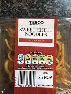 Sweet Chilli Noodles