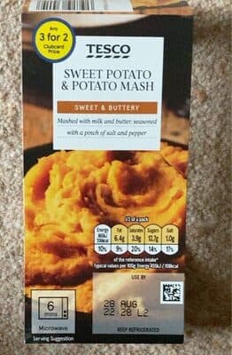Sweet potato and potato mash