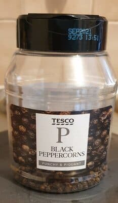 Black peppercorns
