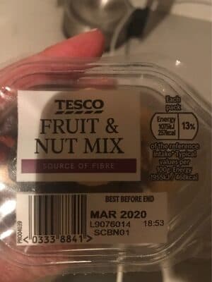 Fruit & nut mix