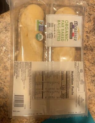 menissez organic par baked baguettes