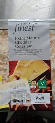 Extra mature cheddar coleslaw