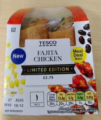 Tesco Fajita Chicken Wrap