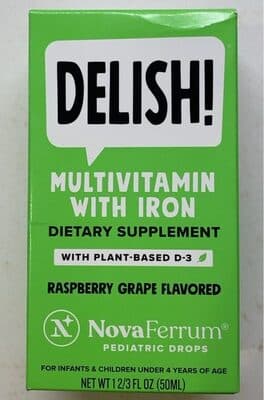 Infant Multivitamin with Iron & Plant Based D-3