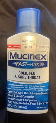 Mucinex Fast-Max Cold, Flu & Sore Throat