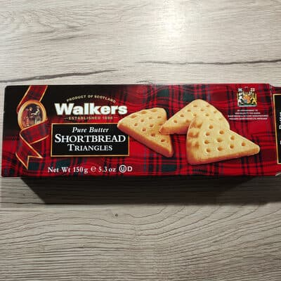 Shortbread triangles