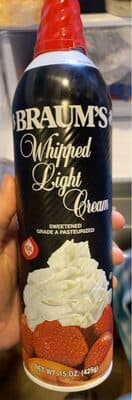 Whipped light Cream