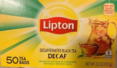 Decaf Decaffeinated Black Tea Bags