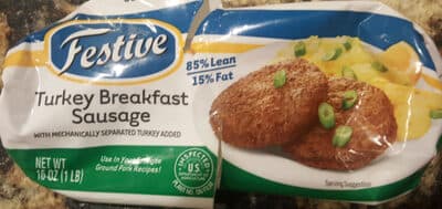 Festive Turkey Breakfast Sausage