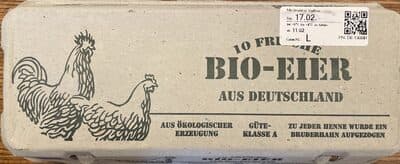 Frische Bio-Eier