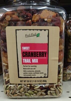 Sweet Cranberry Trail Mix