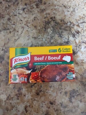 Beef bouillon cube
