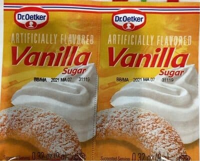 Sugar, Vanilla