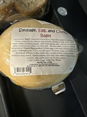 Sausage, Egg, and Cheese Bagel