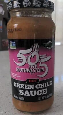 Hot green chile sauce
