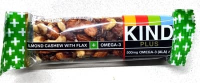 KIND Omega-3 Plus Bar, Almond Cashew with Flax