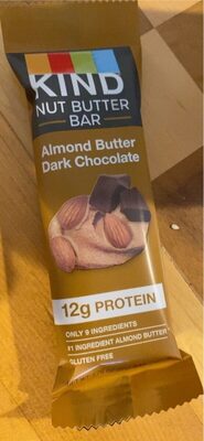 Almond Butter Dark Chocolate Nut Butter Bar