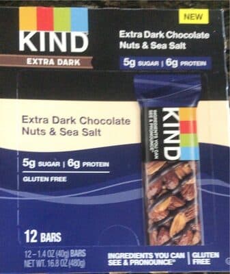 Extra Dark Chocolate Nuts & Sea Salt Bars