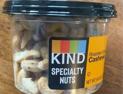 Roasted Unsalted Cashews