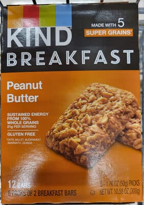 Peanut butter breakfast bars