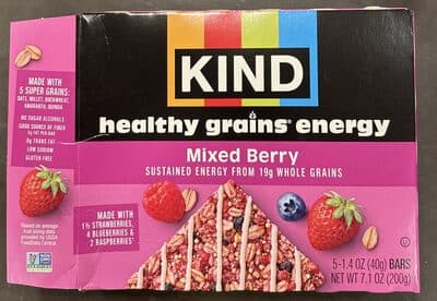 Healthy grains energy mixed berry